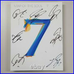 BTS Map Of The Soul 7 Version4 Autographed Signed Promo Album Group Photocard