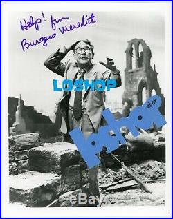 BURGESS MEREDITH signed photo autograph Rod Serling Twilight Zone in person Rare