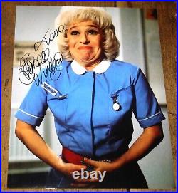 Barbara Windsor Hand Signed Photograph In Person Uacc Dealer Carry On Nurse
