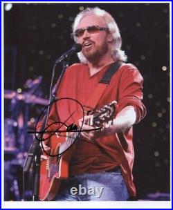Barry Gibb SIGNED Bee Gees 8 x 10 Photo In Person + Hologram COA Guarantee