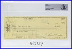 Ben Hogan Signed Personal Check #3527 7/3/1991 Slabbed BAS