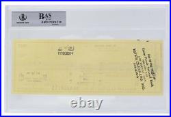 Ben Hogan Signed Personal Check #3527 7/3/1991 Slabbed BAS