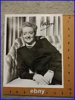 Bette Davis Signed in Person Photo B/W SASIGNED COA