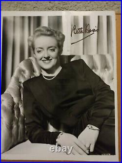 Bette Davis Signed in Person Photo B/W SASIGNED COA