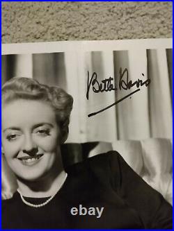 Bette Davis Signed in Person Photo B/W SASIGNED COA