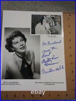 Betty Lou Gerson Signed in Person Photo 8x10 B/W