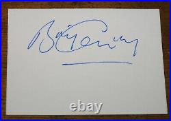 Billy Connolly Hand Signed White Mounting Framing Card 2 In Person Uacc Dealer