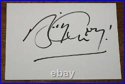 Billy Connolly Hand Signed White Mounting Framing Card In Person Uacc Dealer