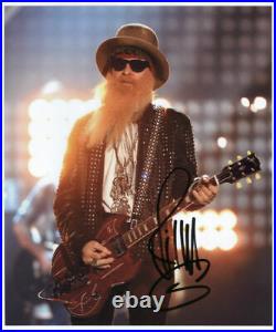 Billy Gibbons ZZ Top Signed 8 x 10 Photo Genuine In Person + Hologram COA