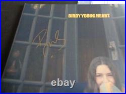 Birdy Young Heart Twice Signed /autograph Lp. A Massive In Person Signature