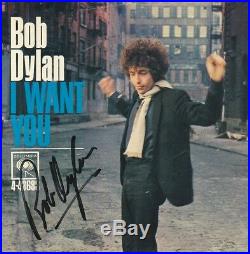 Bob Dylan- I Want You Sleeve Signed in Person in 1979