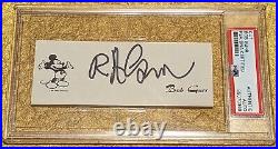 Bob Gurr Disney Imagineer PSA Autograph Signed Vintage Personal Stationary Cut