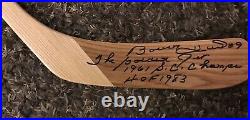 Bobby Hull # 9 Personalized Northland Autographed Hockey Stick With 3 Ins & Shav