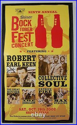 Bocktoberfest Sign Poster Texas Country Robert Keen Collective Soul Autograph