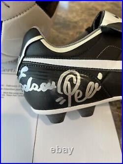 Brazilian Edson Pele RARE Autographed Signed Nike Shoe Cleat & Soccer Ball COA