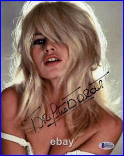Brigitte Bardot Sultry Autographed Signed 8x10 Photo Beckett Authentic BAS COA