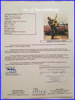 Bruce Springsteen Signed A Rare11x14 Photo in person JSA CERTIFIED LETTER