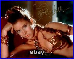 CARRIE FISHER signed Autogramm 20x25cm STAR WARS In Person autograph COA LEIA