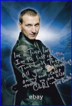 CHRISTOPHER ECCLESTON signed autograph 20x30cm DOCTOR WHO in person autograph