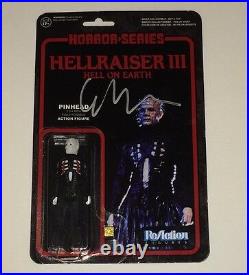 CLIVE BARKER Hand Signed Hellraiser REACTION FIGURE Authentic IN PERSON RARE