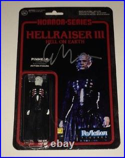CLIVE BARKER Hand Signed Hellraiser REACTION FIGURE Authentic IN PERSON RARE