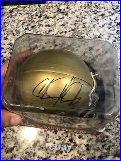 Calvin Johnson Autograph Mini Helmet, Signed In Person