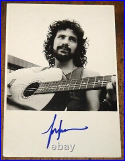 Cat Stevens Authentic Beautifully Hand Signed Postcard In Person Uacc Dealer