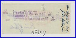 Catcher in the Rye Author J. D. SALINGER Personal Check SIGNED Autograph PSA/DNA