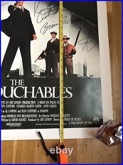 Celebrity signed poster. The Untouchables Hand signed by each person With COA