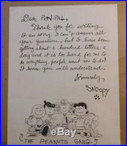 Charles Schulz Letters, Signed Personal Letter and Snoopy Pen-Pal Letter