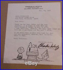 Charles Schulz Letters, Signed Personal Letter and Snoopy Pen-Pal Letter
