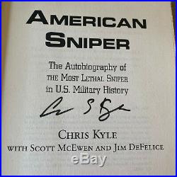 Chris Kyle Autographs American Sniper 2012 Most Lethal In Person Signed Memoir