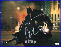 Christian Bale Signed 11X14 Photo BATMAN Dark Knight IN PERSON Autograph JSA COA