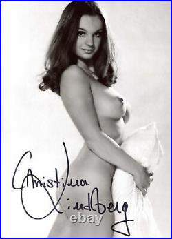 Christina Lindberg ACTRESS & GLAMOUR MODEL autograph, In-Person signed photo