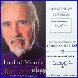 Christopher Lee HAND SIGNED Lord Of Misrule H/B Book IN PERSON COA Star Wars