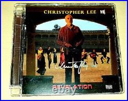 Christopher Lee Signed Cd. In Person. Rare Item