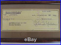 Clark Gable a Signed Personal Check He Wrote in 1949