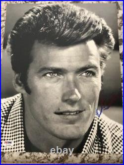 Clint Eastwood In-Person 11x14 Signed PHOTO COA PSA PSA/DNA 1970s