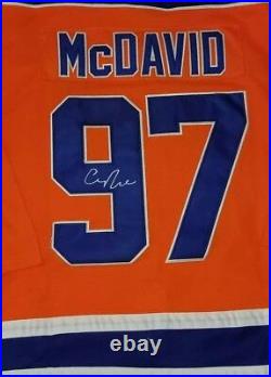 Connor McDavid 2017 MVP Signed Jersey Size XL in person. JSA FULL LETTER