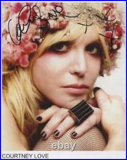 Courtney Love Signed 8 x 10 Photo Genuine In Person + Hologram COA