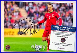 Cristiano Ronaldo (Portugal Soccer) Signed 7x5 Photo Original Autograph withCOA