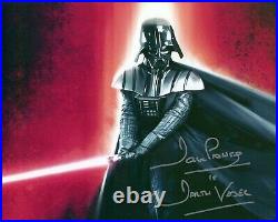 DAVE PROWSE signed Autogramm 20x25cm STAR WARS In Person autograph DARTH VADER
