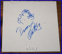DAVID OXTOBY HAND SIGNED AUTOGRAPH PAGE With SELF PORTRAIT IN PERSON UACC DEALER