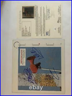 DEPECHE MODE Autograph IN-PERSON GROUP Signed Never Let Me Down Again Record L