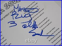 DE LA SOUL Signed Autograph Auto Me, Myself And I Lyric Sheet Music by 3 JSA