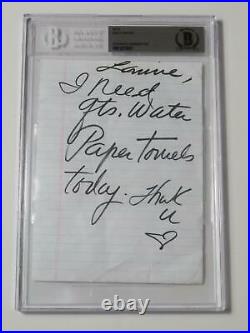 DOLLY PARTON Handwritten To Do List Personal Note 5x7 Slab Signed Autograph