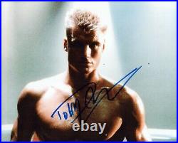 DOLPH LUNDGREN signed Autograph 20x25cm Photo Rocky IV In Person