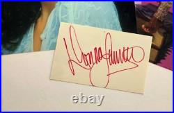 DONNA SUMMER Hand Signed Autographed item card /2 Photo /Proof Photo + COA Card