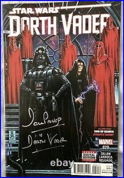 Dave Prowse HAND SIGNED Star Wars 10x8 Darth Vader Marvel Comic In Person COA