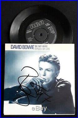 David Bowie Signed Autographed Lp Vinyl 45' IN PERSON 1997 VERY RARE Ziggy